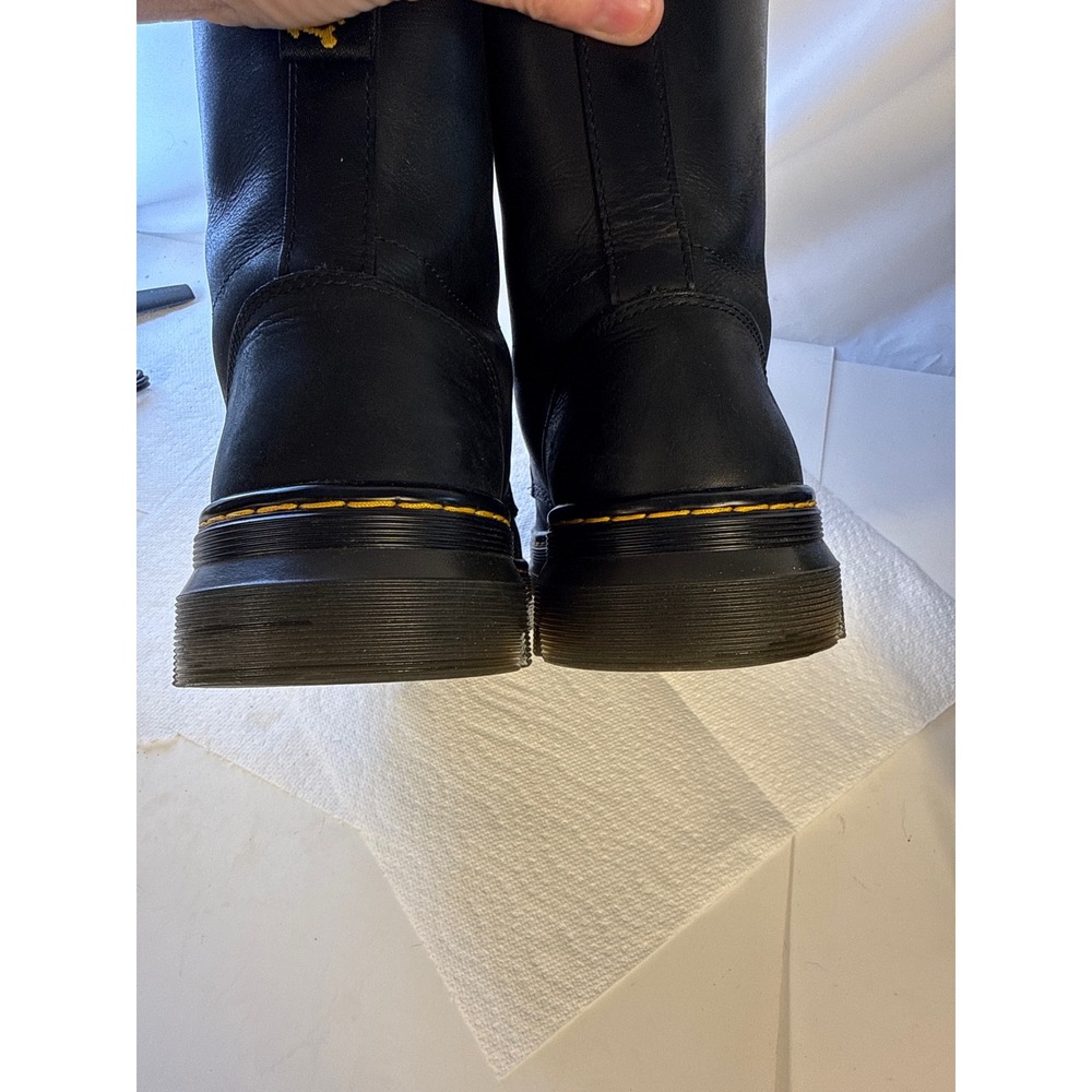 Dr. Martens Combs Tech II Black Wyoming Leather 8-Eye Boots Mens 10. WOM Sz 11 - Picture 7 of 13